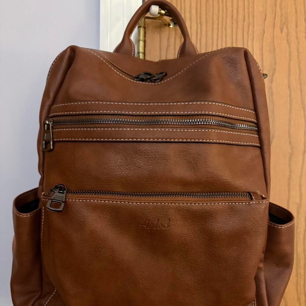 Aglod convertible faux leather backpack